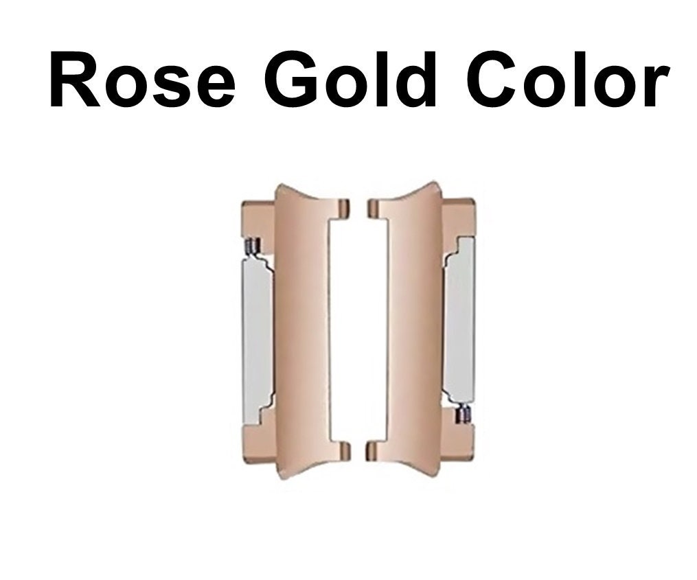 Fitbit Ionic Adapters Connectors Quick Release and Spring Bar Pins with Tool Set for 22mm Lug Attachment Bands Straps Rose Gold Silver Black